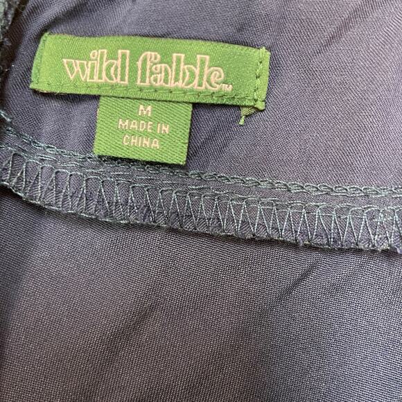 Wild Fable Women's Iridescent Maxi Slip Dress Navy Size Medium - Picture 6 of 6